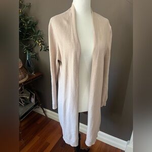 Eileen Fisher Women's Cream Open Front Cardigan